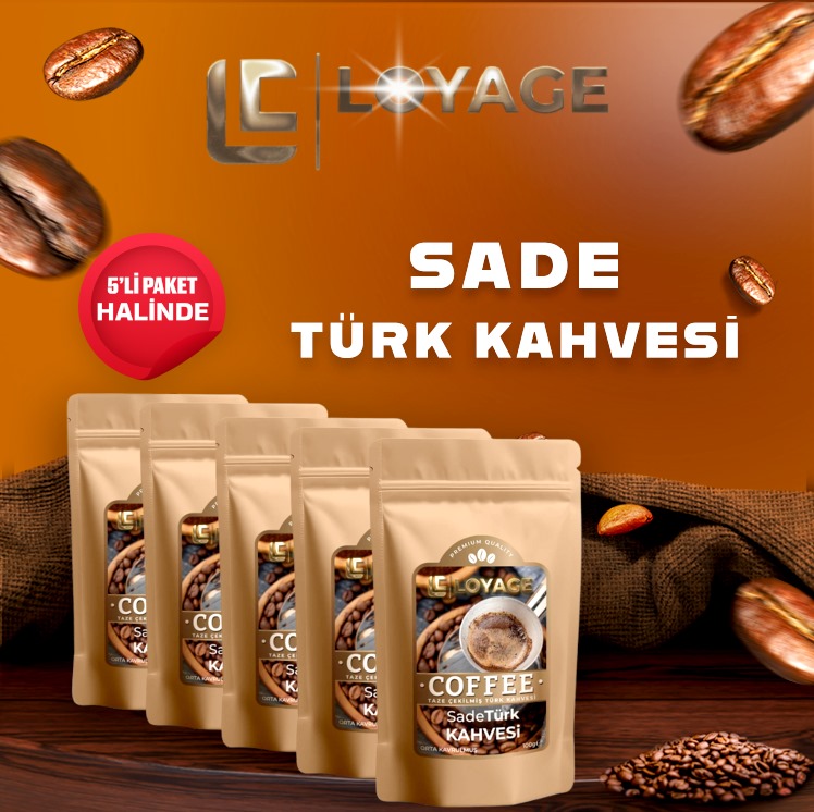 Sade Türk Kahvesi, 100 gr,  5' li set