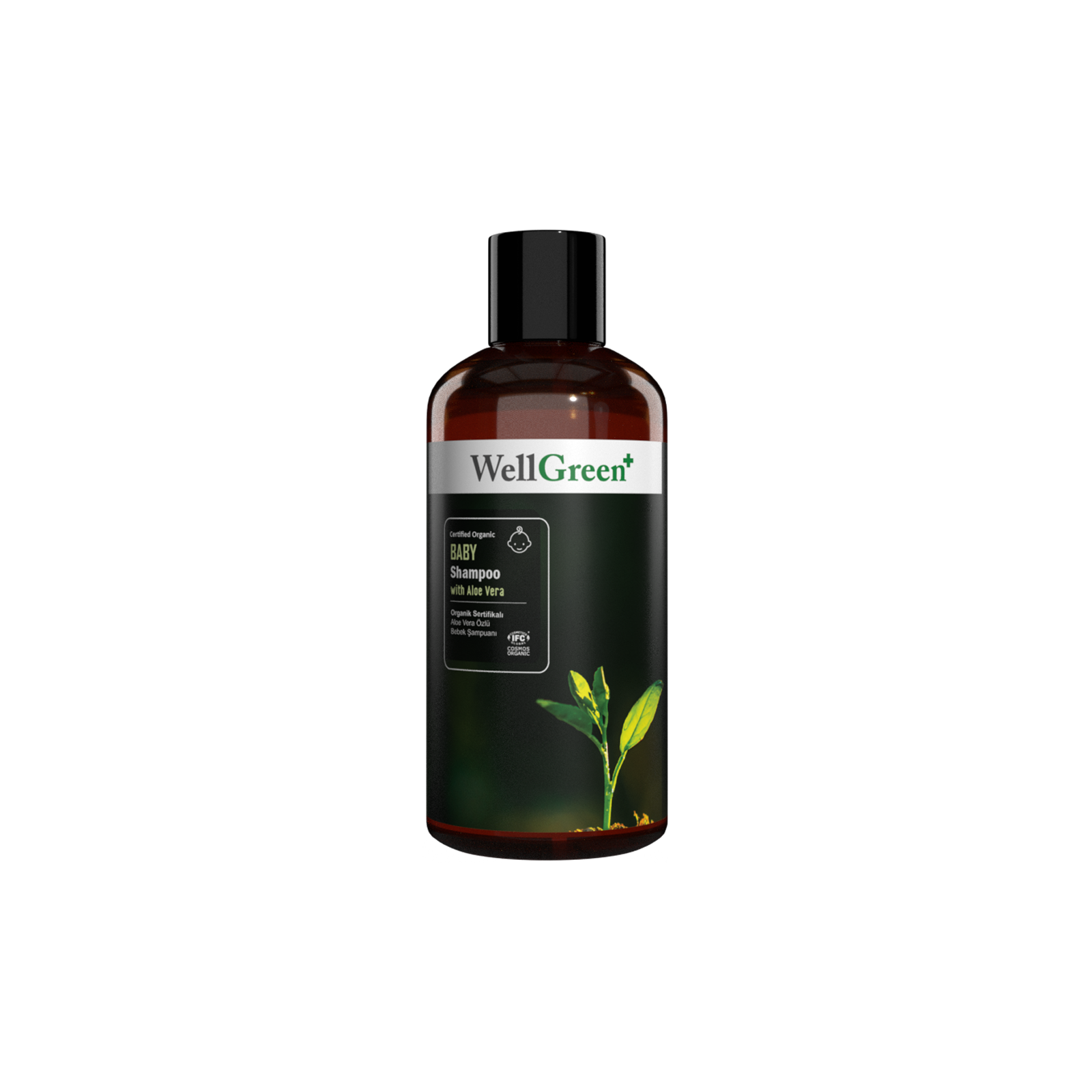 WellGreen+ Organik Sertifikalı Aloe Vera Özlü Bebek Şampuanı - 250ml