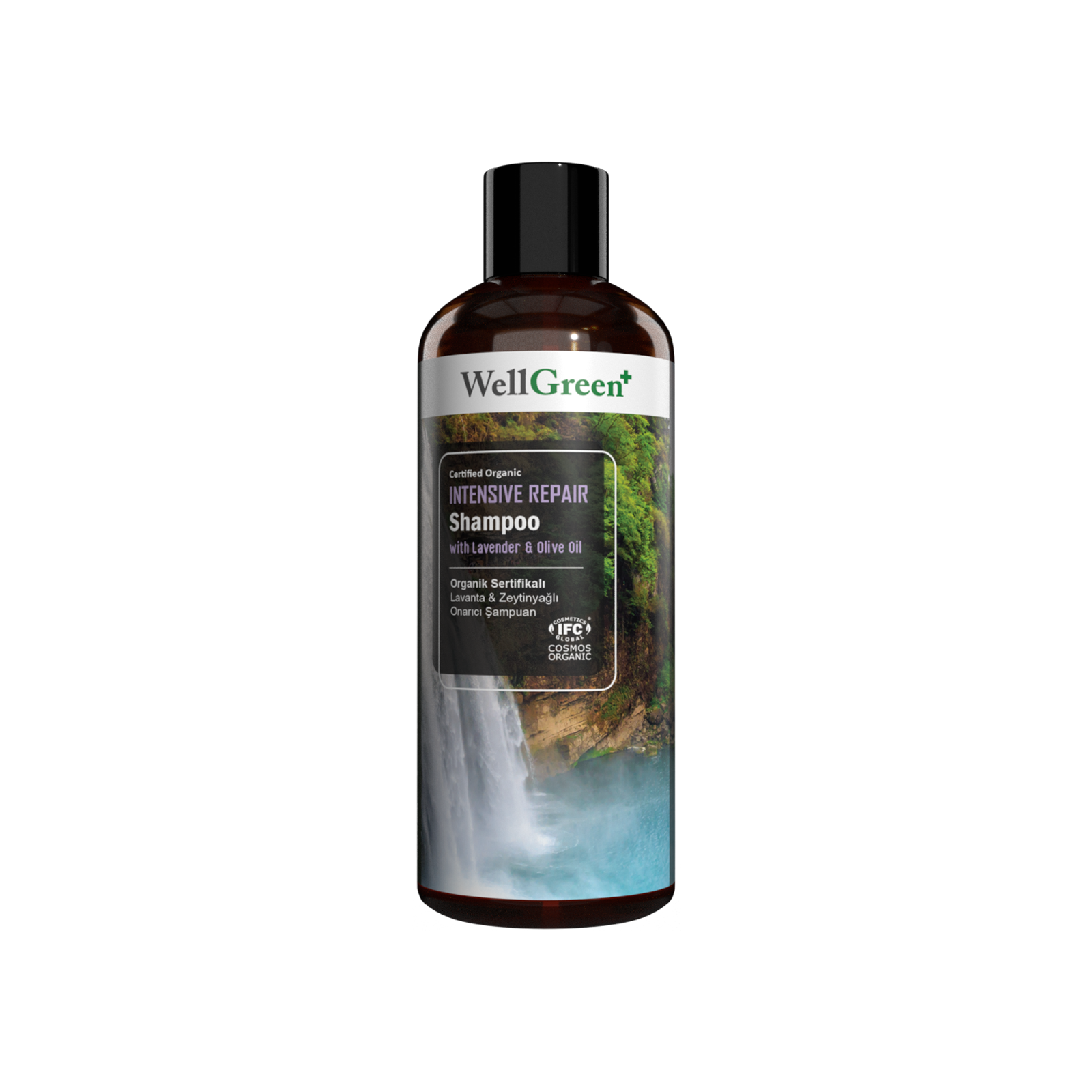 WellGreen+ Organik Sertifikalı Lavanta & Zeytinyağlı Onarıcı Şampuan - 400ml