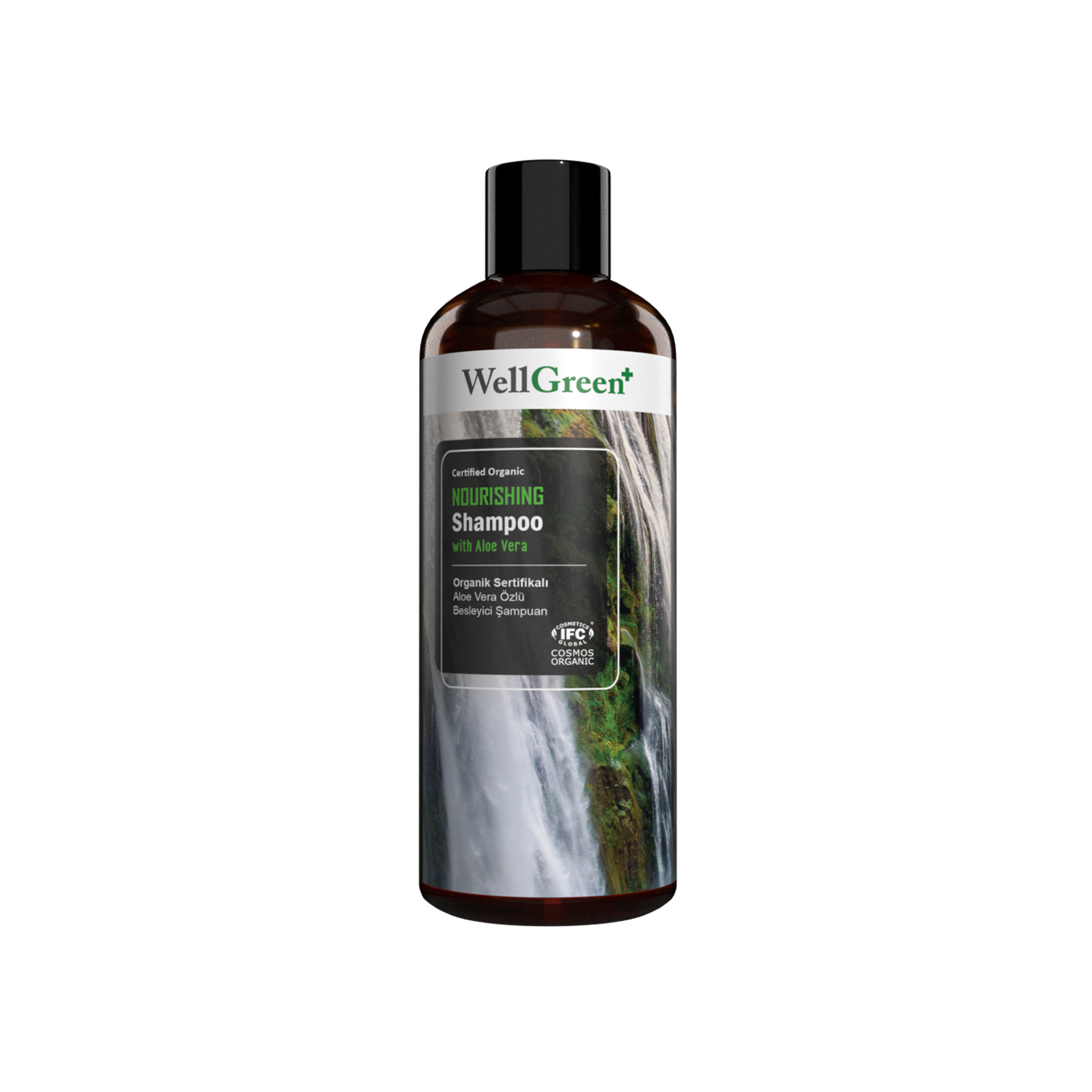 WellGreen+ Organik Sertifikalı Aloe Vera Özlü Besleyici Şampuan - 400ml