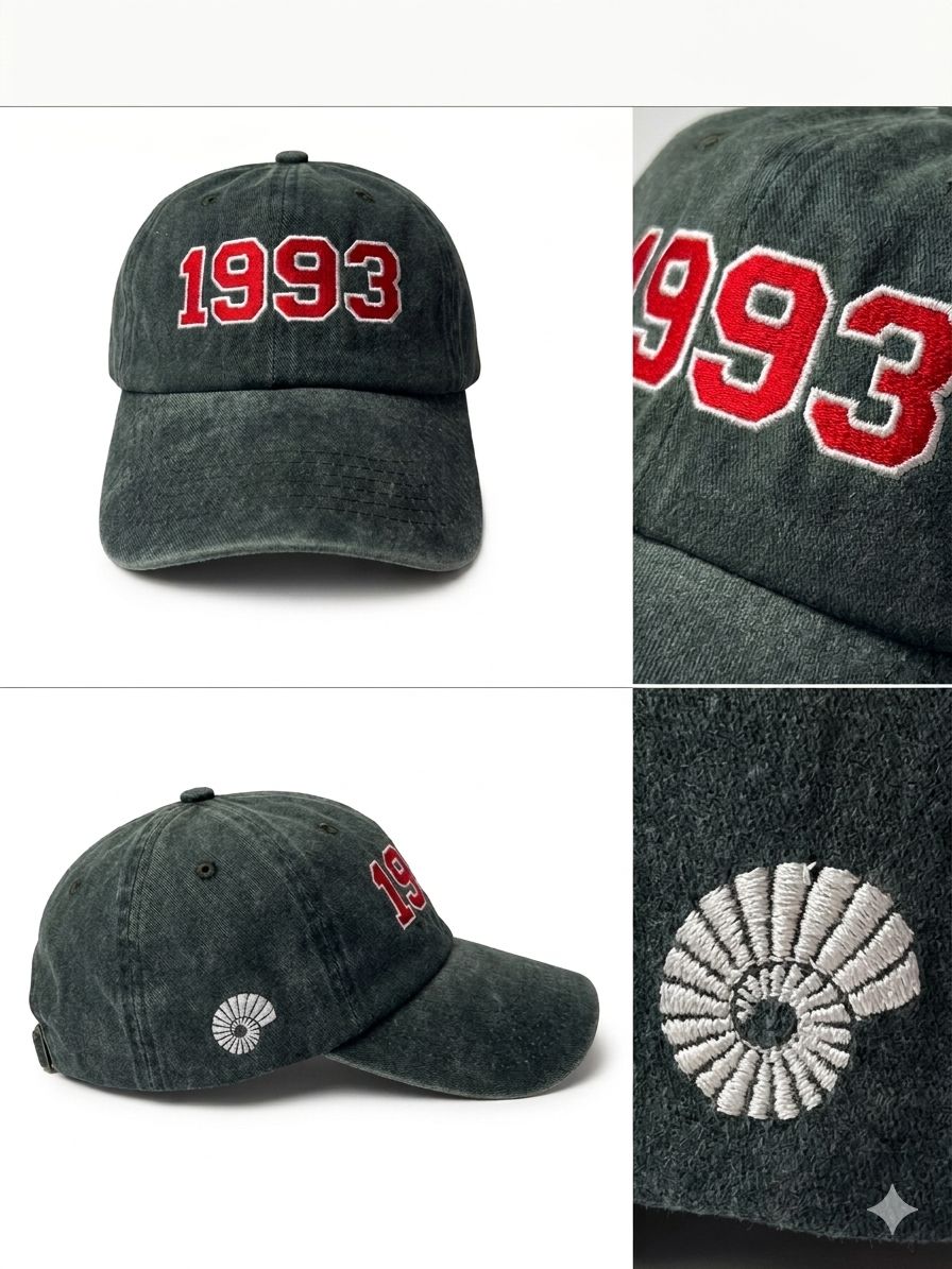 1993 Yazılı Eskitme Şapka