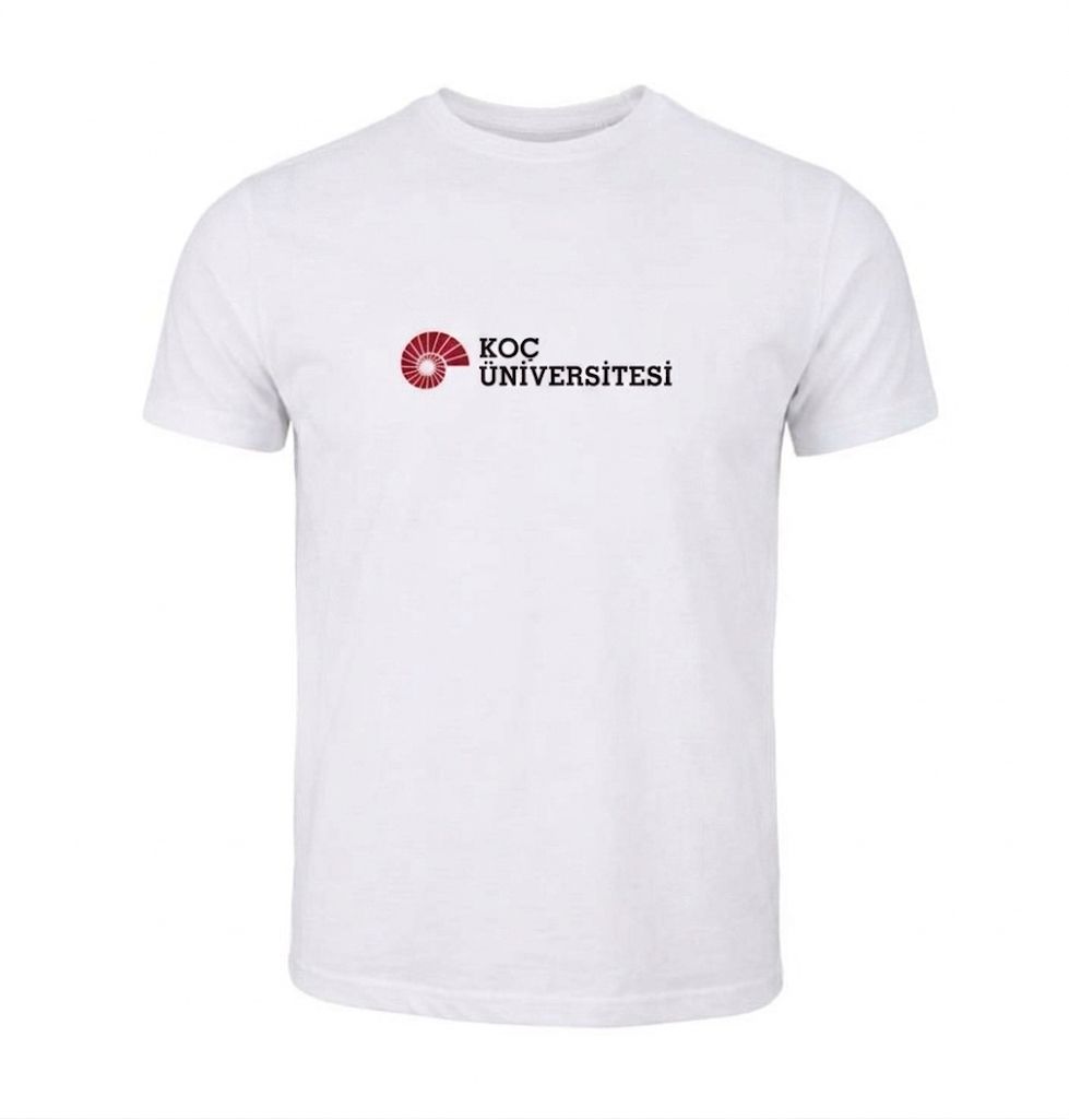 Koç Üniversitesi Logo Beyaz Tshirt