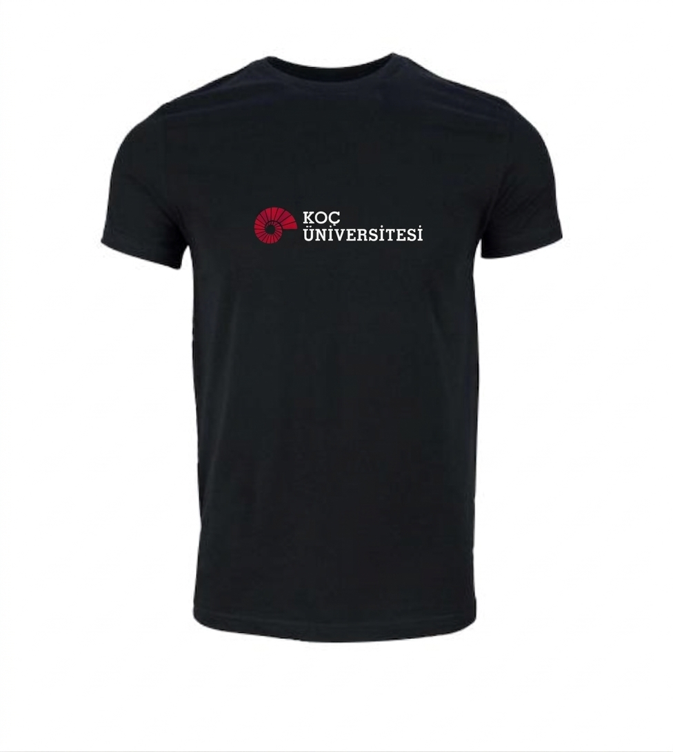 Koç Üniversitesi Logo Siyah Tshirt