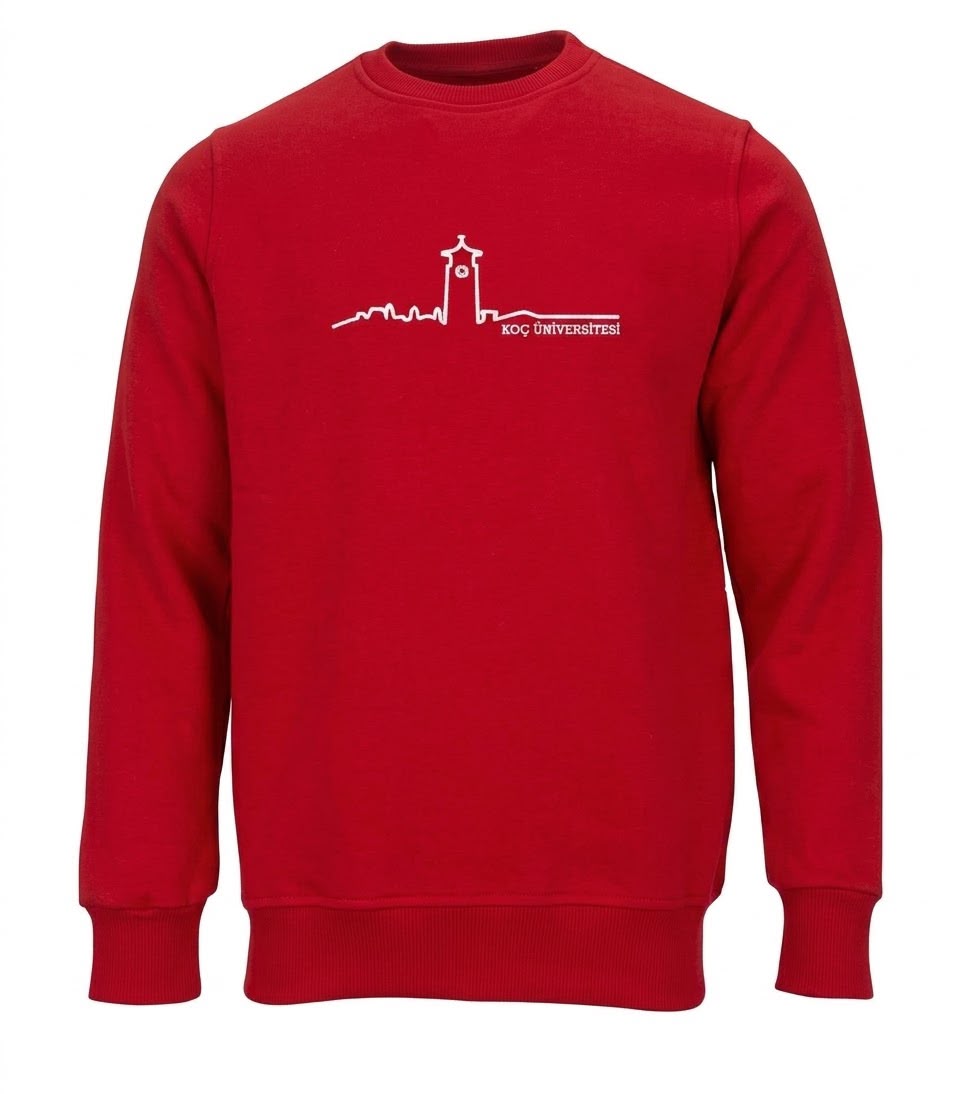 Koç Üniversitesi Model 2 Kırmızı Sweatshirt