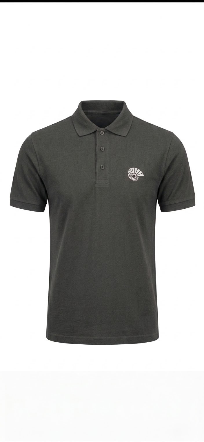 Polo yaka Antrasit T-shirt