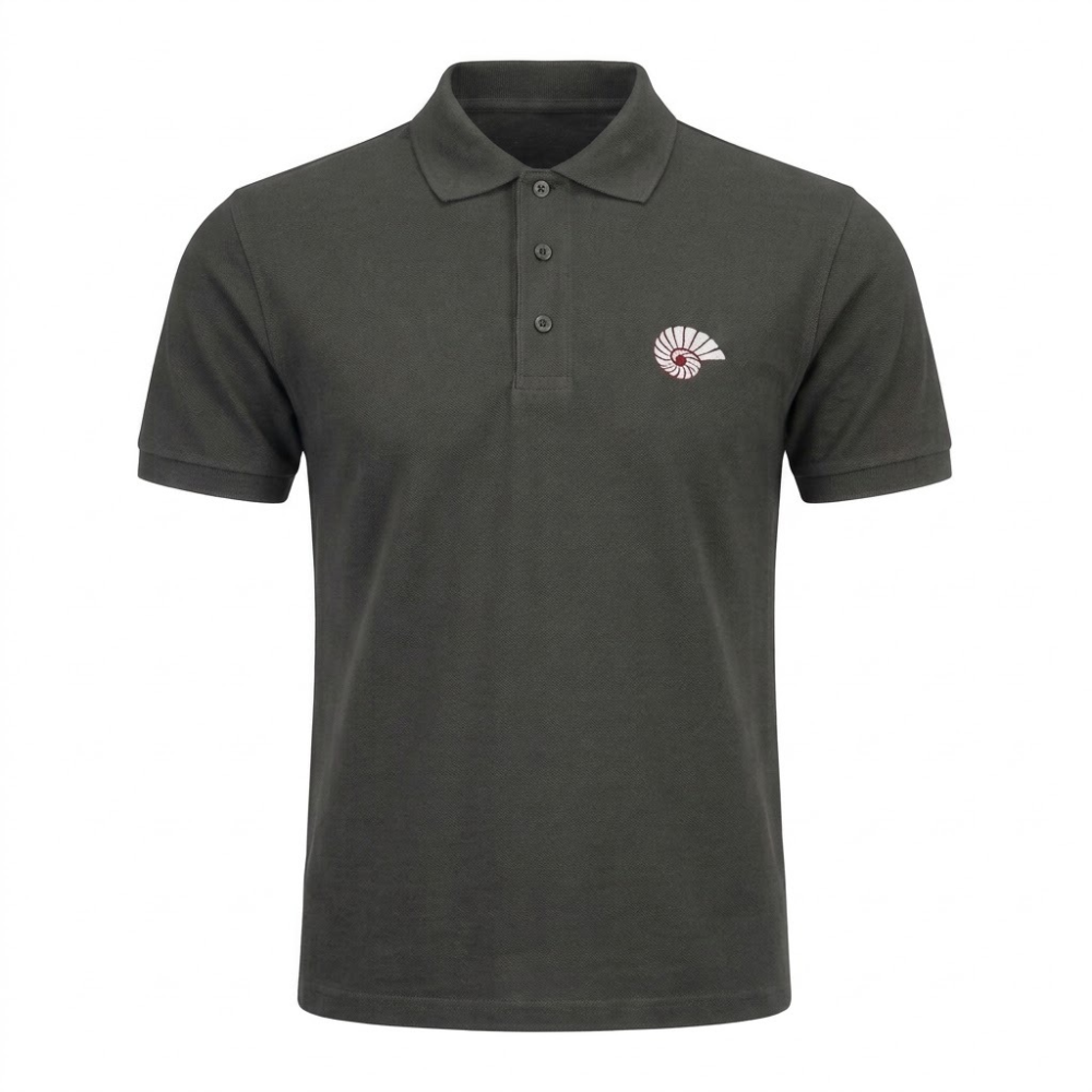 Polo yaka Antrasit T-shirt
